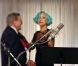 Lady Gaga et Tony Bennett en studio pour le clip de  The Lady is a tramp , septembre 2011.