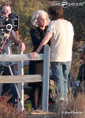 Katy Perry le 30 septembre 2011 sur le tournage du clip de the One that got away