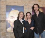 Charlotte Rampling et David Jarre à l'exposition d'Ara Starck