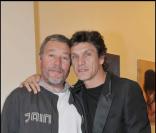 Philippe Starck et Marc Lavoine à l'exposition d'Ara Starck