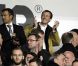Le prince Joachim s'est régalé de la victoire du Danemark face au Portugal (2-0), à Copenhague le 11 octobre 2011, lors de la dernière journée des éliminatoires pour l'Euro 2012.