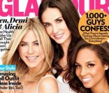 Alicia Keys, Demi Moore et Jennifer Aniston défendent leur projet d\'une seule voix. Glamour, octobre 2011.<br />