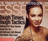 La lumineuse Alicia Keys en couverture du magazine Essence de mars 2002. 
