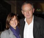 Yann Queffelec et sa femme Servane lors de la générale du On Alone Man Show de Pascal Légitimus au Palace à Paris le 17 octobre 2011  