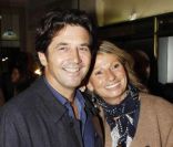 Bruno Madinier et sa femme Camille lors de la générale du On Alone Man Show de Pascal Légitimus au Palace à Paris le 17 octobre 2011