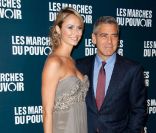 George Clooney présente Les Marches du pouvoir, à Paris, le 18 octobre 2011.<br />