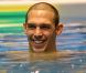 Le nageur Hugues Duboscq, jeune papa qui s'apprête à lancer le sprint final de sa carrière à 30 ans avec les JO 2012 en point de mire, animait l'activité Eveil Aquatique de la FFN au Salon KidExpo de Paris le 23 octobre 2011.