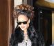 La chanteuse Rihanna se rend dîner à l'Avenue à Paris le 18 octobre 2011, deux jours avant son premier concert à Paris Bercy