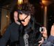 La chanteuse Rihanna se rend dîner à l'Avenue à Paris le 18 octobre 2011, deux jours avant son premier concert à Paris Bercy