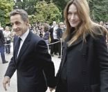 Nicolas Sarkozy et Carla Bruni à Paris, le 17 septembre 2011.