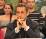 Nicolas Sarkozy à Carcassonne, le 25 octobre 2011.<br />