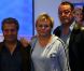 Christian Clavier, Muriel Robin et Jean Reno pour la conférence de presse à Lille d'On ne choisit pas sa famille le 26 octobre 2011