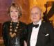 Loulou de la Falaise avec Pierre Bergé en mars 2010 poir la rétrospective Yves Saint Laurent