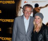 Nelson Monfort et sa fille Victoria à la présentation de Rhum Express, de Bruce Robinson, le 8 novembre 2011.