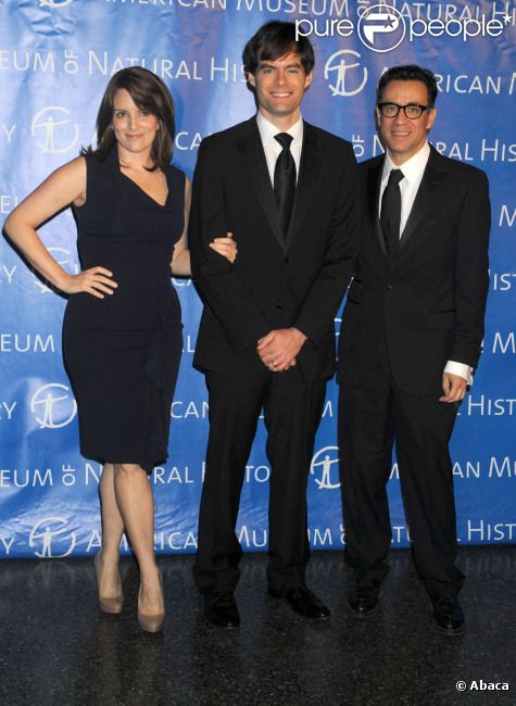 Tina Fey, Bill Hader et Fred Armisen lors du Gala annuel du Muséeum d'histoire naturelle américain de New York le 10 novembre 2011 à New York