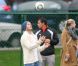 David Beckham et son fils Cruz le 12 novembre 2011 à Los Angeles