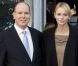 Albert et Charlene de Monaco lors du centenaire de la paroisse Saint-Martin, à Monaco, le 13 novembre 2011.
