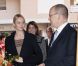 Albert et Charlene de Monaco lors du centenaire de la paroisse Saint-Martin, à Monaco, le 13 novembre 2011.