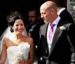 Andrea Corr radieuse lors de son mariage en 2009 avec Brett Desmond
