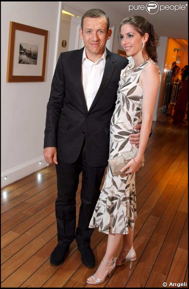 Soirée Dior-Elle à l'Eden Roc : Dany Boon et sa femme Yaël