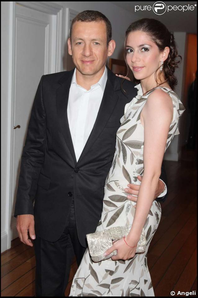 Soirée Dior-Elle à l'Eden Roc : Dany Boon et sa femme Yaël