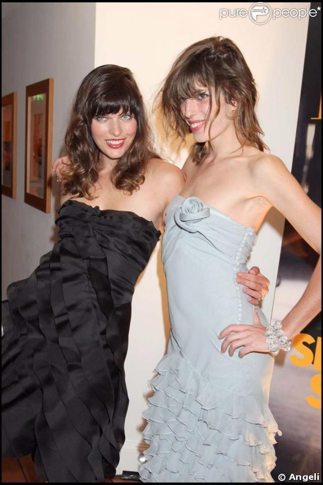 Soirée Dior-Elle à l'Eden Roc : Milla Jovovich et Lou Doillon