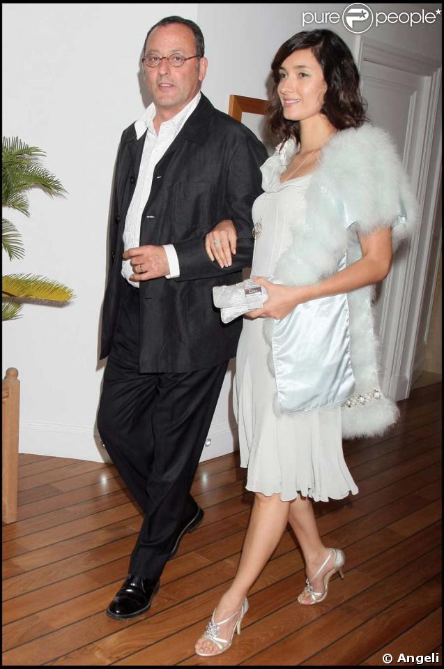 Soirée Dior-Elle à l'Eden Roc : Jean Réno et sa femme Zoria