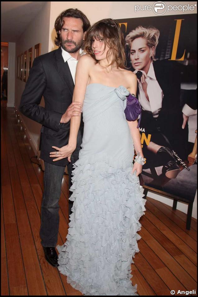 Soirée Dior-Elle à l'Eden Roc : Frédéric Beigbeder et Lou Doillon