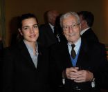 Charlotte Casiraghi lors de la remise de décoration d'Albina du Boisrouvray, le 21 novembre 2011, à Paris.