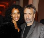 Virginie Silla et Luc Besson lors du cocktail organisé pour la présentation du film The Lady à Paris au Park Hyatt le 22 novembre 2011