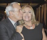 Patrice Laffont et Fabienne Amiach lors de la soirée de charité au profit de l'association Soleil d'Enfance, au Fouquet's à Paris le 29 novembre 2011