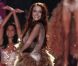 Delphine Wespiser, en tenue d'inspiration égyptienne, lors de l'élection de Miss France 2012, le samedi 3 décembre 2011.