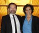 Denis Olivennes et Inès de la Fressange lors de la soirée annuelle de la FIDH, le 5 décembre 2011, au Théâtre National de Chaillot.