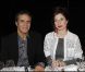 Julien Clerc et Hélène lors de la soirée annuelle de la FIDH, le 5 décembre 2011, au Théâtre National de Chaillot.