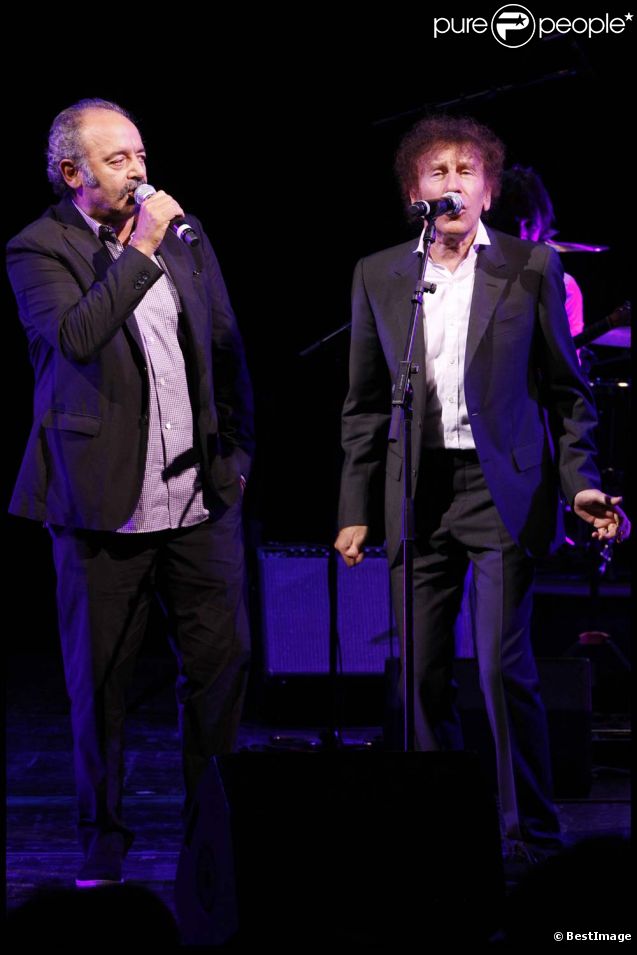 Louis Chedid et Alain Souchon à Paris, le 21 septembre 2011.