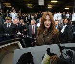 Carla Bruni au marché de Rungis