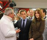 Carla et Nicolas Sarkozy au marché de Rungis