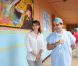 Marie Gillain visite le service ophtalmologique d'un hôpital de Marrakech, en marge du festival international du film. Le 8 décembre 2011