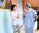 Marie Gillain visite le service ophtalmologique d'un hôpital de Marrakech, en marge du festival international du film. Le 8 décembre 2011