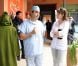  Marie Gillain et le Docteur Omar Berbich au service ophtalmologique d'un hôpital de Marrakech. Le 8 décembre 2011 