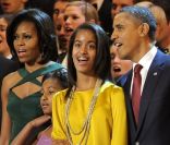 La famille Obama sur son 31 pour célébrer Christmas in Washington, le 11 décembre 2011.