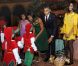 Le président Barack Obama et sa famille à Washington, le 11 décembre 2011.