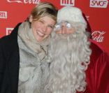 Estelle Martin lors d'une soirée au profit de l'association Petits  Princes et de  lancement du train rouge Coca Cola, le 15 décembre 2011, à  Paris