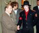 Václav Havel et Michael Jackson à Prague, septembre 1996. 