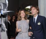 Sofia Coppola et Thomas Mars le jour de leur mariage à Bernalda, en Italie le 27 août 2011