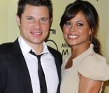 Vanessa Minnillo et Nick Lachey à Uncasville, le 22 octobre 2011