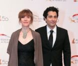 Virginie Lemoine et son compagnon, Darius Kehtari, à Monaco en juin 2010.  