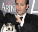 Jean Dujardin et Uggie à Berlin, le 3 janvier 2011.