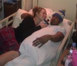 Mariah Carey, au chevet de son époux Nick Cannon, hospitalisé, le 4 janvier 2012.