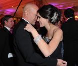 Bruce Willis et sa fille au Bal des débutantes à Paris le 26 novembre 2011